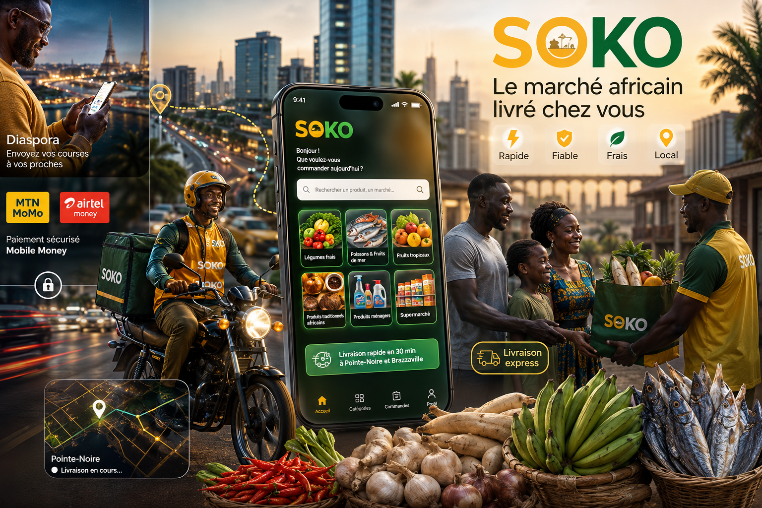 SOKO, Application mobile e-commerce — Marché congolais & sous-regional